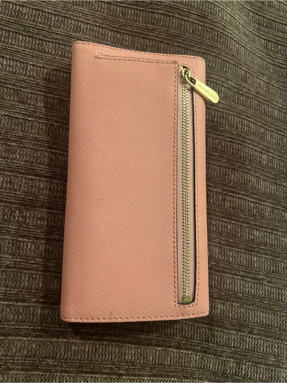 Michael Kors Blush Saffiano Leather Card Holder Wallet